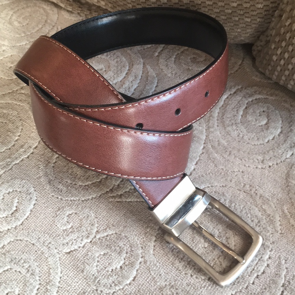 Men’s new leather reversible belt